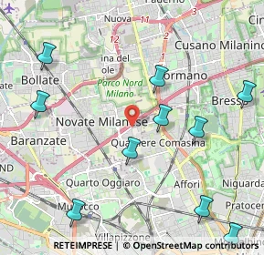 Mappa Via Arrigo Boito, 20026 Novate Milanese MI, Italia (2.74364)