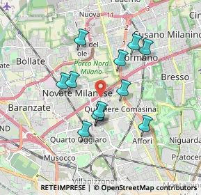 Mappa Via Arrigo Boito, 20026 Novate Milanese MI, Italia (1.52167)