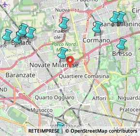 Mappa Via Arrigo Boito, 20026 Novate Milanese MI, Italia (2.94692)
