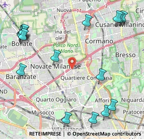 Mappa Via Arrigo Boito, 20026 Novate Milanese MI, Italia (2.92235)