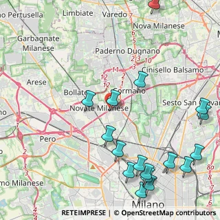 Mappa Via Arrigo Boito, 20026 Novate Milanese MI, Italia (5.83278)