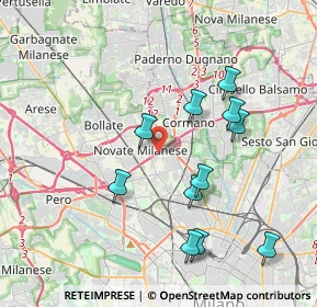 Mappa Via Arrigo Boito, 20026 Novate Milanese MI, Italia (3.83818)