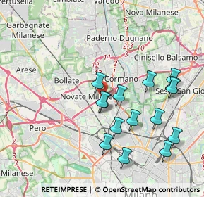 Mappa Via Arrigo Boito, 20026 Novate Milanese MI, Italia (3.82)