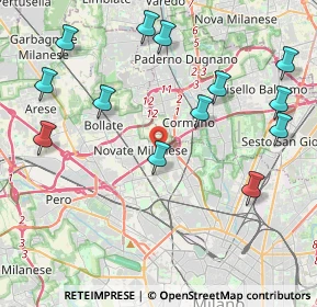 Mappa Via Arrigo Boito, 20026 Novate Milanese MI, Italia (4.81769)