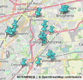 Mappa Via Monte Rosa, 20093 Cologno Monzese MI, Italia (2.0835)