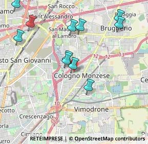 Mappa Via Monte Rosa, 20093 Cologno Monzese MI, Italia (2.15273)