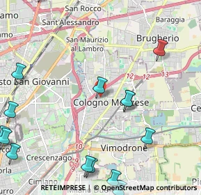 Mappa Via Monte Rosa, 20093 Cologno Monzese MI, Italia (3.17063)