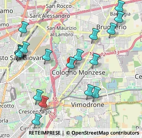 Mappa Via Monte Rosa, 20093 Cologno Monzese MI, Italia (2.42526)