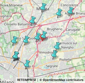 Mappa Via Monte Rosa, 20093 Cologno Monzese MI, Italia (4.42714)