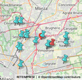 Mappa Via Monte Bianco, 20093 Cologno Monzese MI, Italia (3.78063)