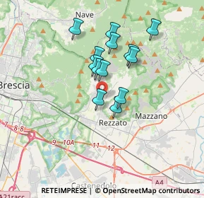 Mappa Via Fratelli Cairoli, 25082 Botticino BS, Italia (2.72615)