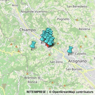 Mappa Via Lago di Molveno, 36072 Chiampo VI, Italia (0.641)