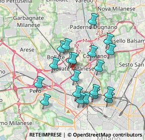 Mappa Via IV Novembre, 20026 Novate Milanese MI, Italia (3.313)