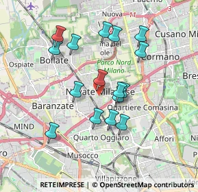 Mappa Via IV Novembre, 20026 Novate Milanese MI, Italia (1.62688)