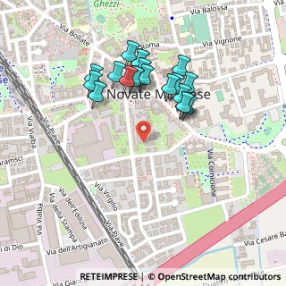 Mappa Via IV Novembre, 20026 Novate Milanese MI, Italia (0.213)