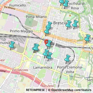 Mappa Via Privata de Vitalis, 25125 Brescia BS, Italia (1.08071)
