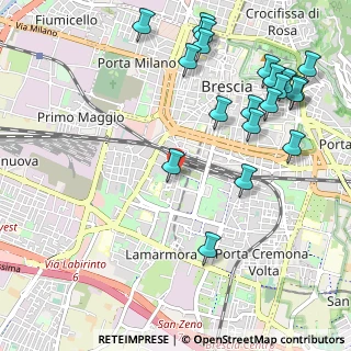 Mappa Via Privata de Vitalis, 25125 Brescia BS, Italia (1.2985)