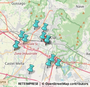 Mappa Via Privata de Vitalis, 25125 Brescia BS, Italia (3.37385)