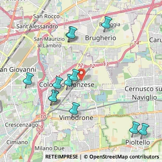 Mappa Via P. Neruda, 20093 Cologno Monzese MI, Italia (2.30583)