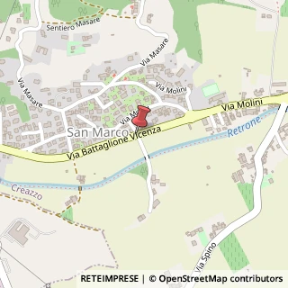 Mappa Via Valchiampo, 5, 36051 Creazzo VI, Italia, 36051 Creazzo, Vicenza (Veneto)