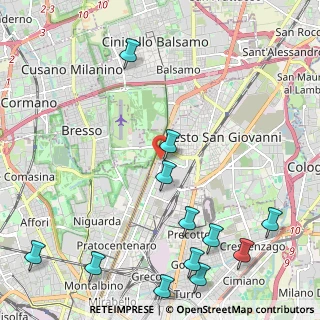 Mappa Via Caduti Sul Lavoro, 20099 Sesto San Giovanni MI, Italia (2.92667)