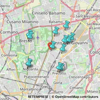 Mappa Via Caduti Sul Lavoro, 20099 Sesto San Giovanni MI, Italia (1.71769)