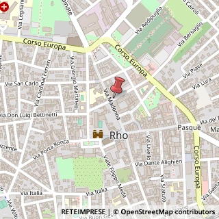 Mappa Via Martiri della Libertà,  4, 20017 Rho, Milano (Lombardia)
