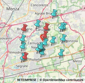 Mappa Piazza Emilio Salgari, 20063 Cernusco sul Naviglio MI, Italia (3.10789)