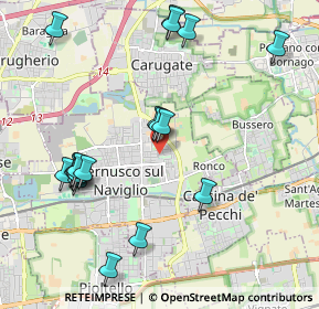 Mappa Piazza Emilio Salgari, 20063 Cernusco sul Naviglio MI, Italia (2.23789)