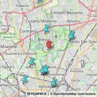 Mappa Via Don Ernesto Vercesi, 20091 Bresso MI, Italia (2.50462)