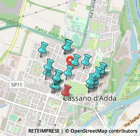 Mappa Via Gabrio Casati, 20062 Cassano d'Adda MI, Italia (0.342)