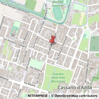 Mappa Via Alfredo Tornaghi, 59, 20062 Cassano d'Adda, Milano (Lombardia)
