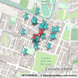 Mappa Via A. Tornaghi, 20062 Cassano d'Adda MI, Italia (0.15517)