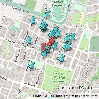Mappa Via Gabrio Casati, 20062 Cassano d'Adda MI, Italia (0.15517)