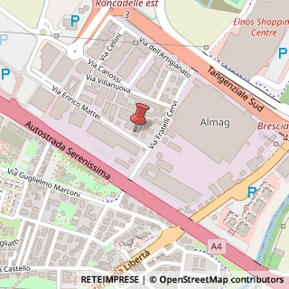 Mappa Via E. Mattei, 4, 25030 Roncadelle, Brescia (Lombardia)
