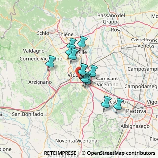Mappa Via della Rotonda, 36100 Vicenza VI, Italia (9.10167)