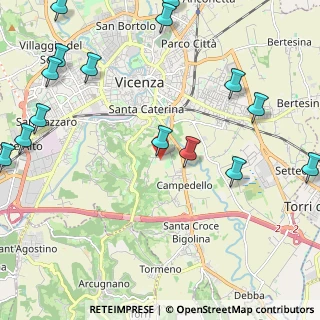 Mappa Via della Rotonda, 36100 Vicenza VI, Italia (3.01933)