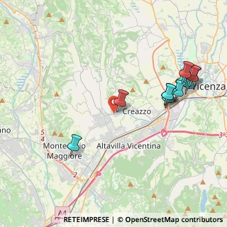 Mappa Via Battaglione Vicenza, 36051 Creazzo VI, Italia (4.54364)