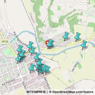 Mappa Via Battaglione Vicenza, 36051 Creazzo VI, Italia (0.549)