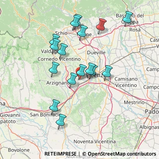Mappa Via Battaglione Vicenza, 36051 Creazzo VI, Italia (14.69)