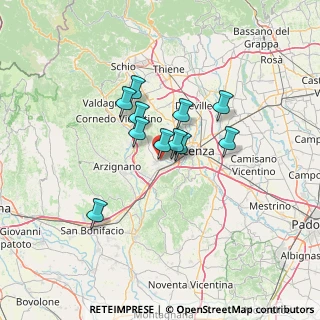 Mappa Via Battaglione Vicenza, 36051 Creazzo VI, Italia (9.28818)