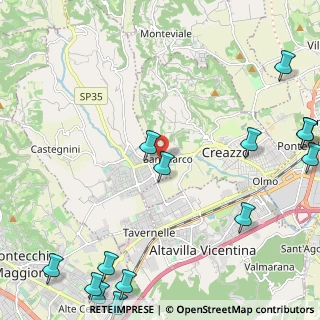 Mappa Via Battaglione Vicenza, 36051 Creazzo VI, Italia (3.36071)