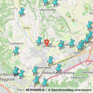 Mappa Via Battaglione Vicenza, 36051 Creazzo VI, Italia (3.1445)