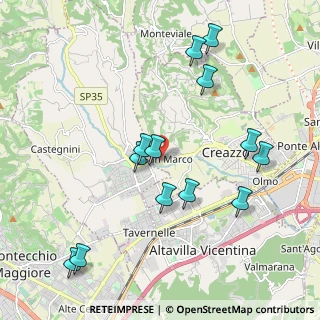 Mappa Via Battaglione Vicenza, 36051 Creazzo VI, Italia (2.12846)