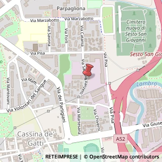 Mappa Via Sacco e Vanzetti,  83, 20099 Sesto San Giovanni, Milano (Lombardia)