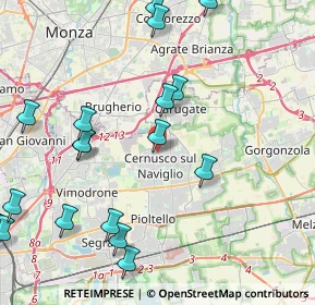 Mappa Via Visconti, 20063 Cernusco sul Naviglio MI, Italia (5.6165)