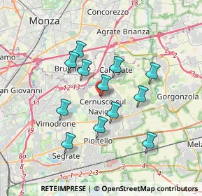 Mappa Via Visconti, 20063 Cernusco sul Naviglio MI, Italia (3.04)