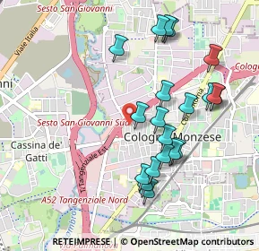 Mappa Viale Romagna, 20093 Cologno Monzese MI, Italia (0.9645)