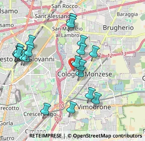 Mappa Viale Romagna, 20093 Cologno Monzese MI, Italia (2.0425)
