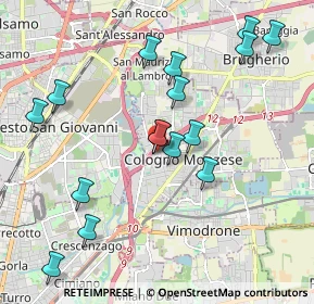 Mappa Viale Romagna, 20093 Cologno Monzese MI, Italia (2.06688)